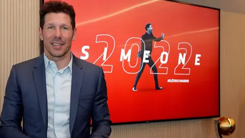 Simeone renueva con el Atlético de Madrid hasta 2022