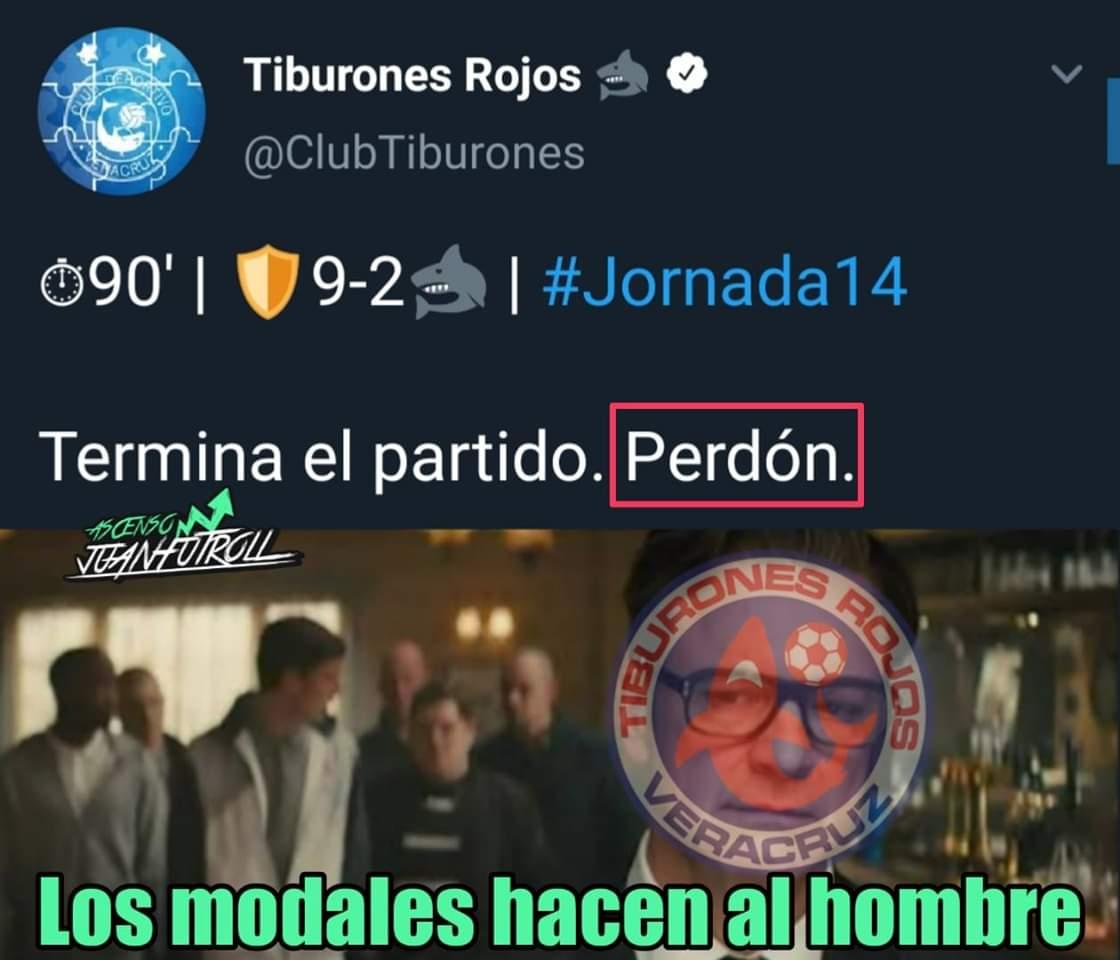 Memes se burlan de la vergonzosa goleada contra Veracruz