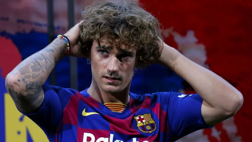 Griezmann, durante su presentación con el Barcelona | AP
