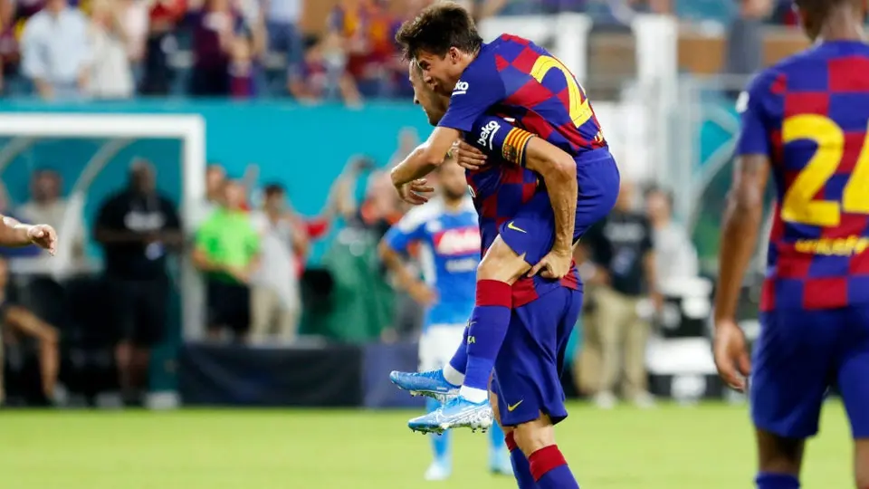 Barcelona derrotó al Napoli en el primero de dos juegos de pretemporada