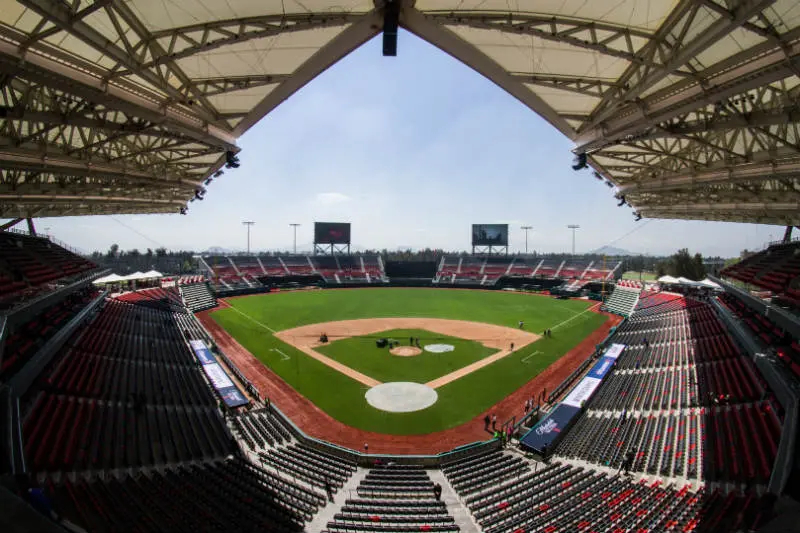El Estadio Alfredo Harp Helú antes de un partido