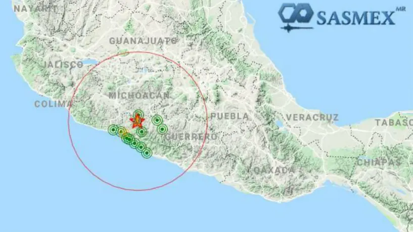 Se registra sismo de magnitud 5.3 en Michoacán