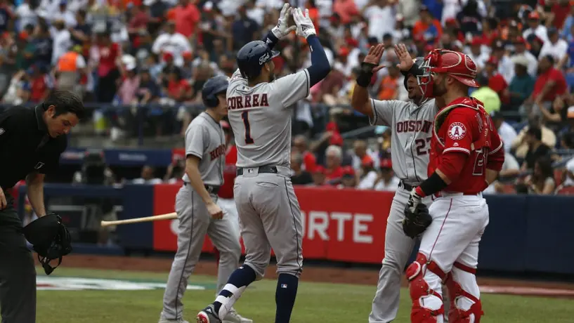 Astros derrota a Angels y 'barre' la serie en Monterrey