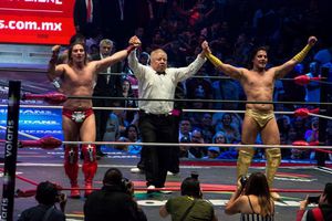 Ángel de Oro y Niebla Roja sorprenden al rapar a Terrible y Bestia del Ring