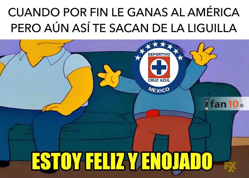 Memes no perdonan la eliminación de Cruz Azul en manos de América