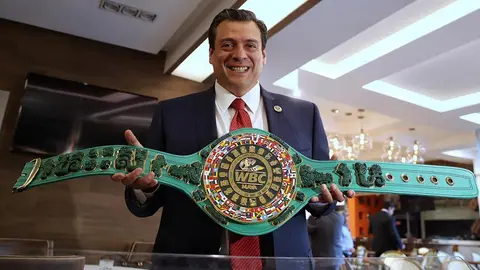 CMB presenta cinturón maya para ganador de Canelo vs Jacobs