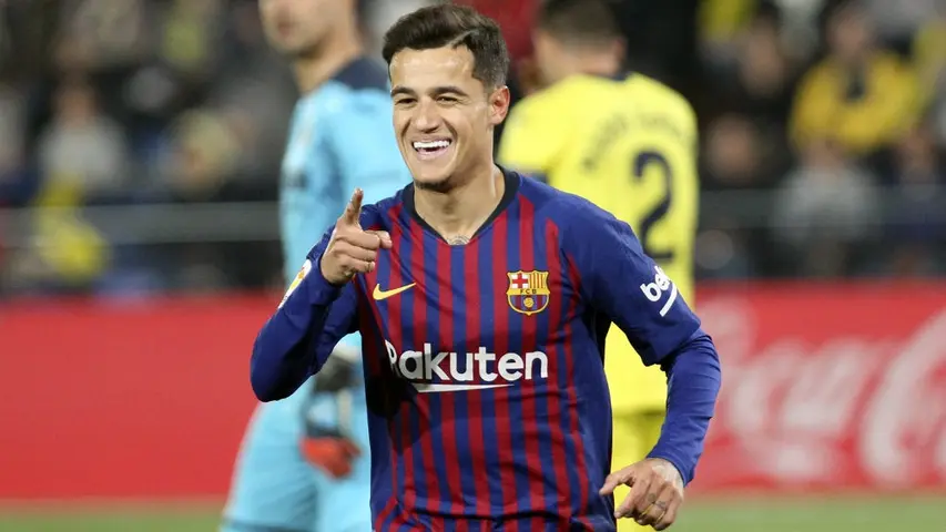 Philippe Coutinho celebra una anotación frente al Villarreal | AP