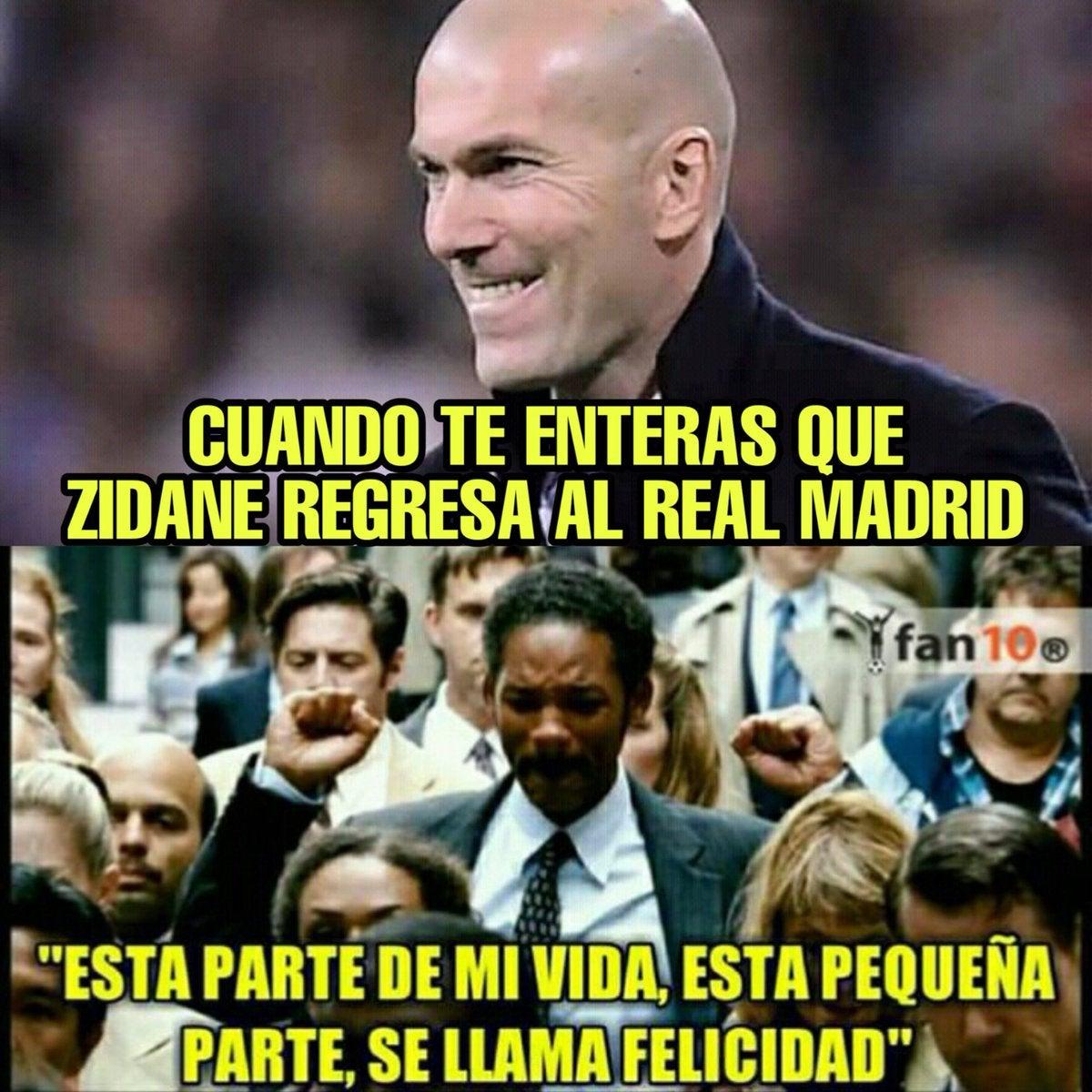 Diviértete con los memes sobre el regreso de Zidane al Real Madrid