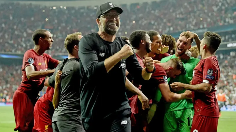 Jürgen Klopp imitó el grito de Rocky Balboa tras título con Liverpool