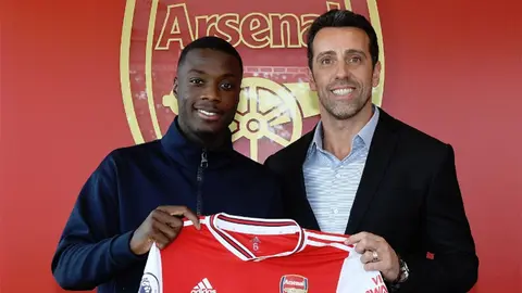 Arsenal oficializó fichaje de Nicolas Pépé por 80 millones de euros