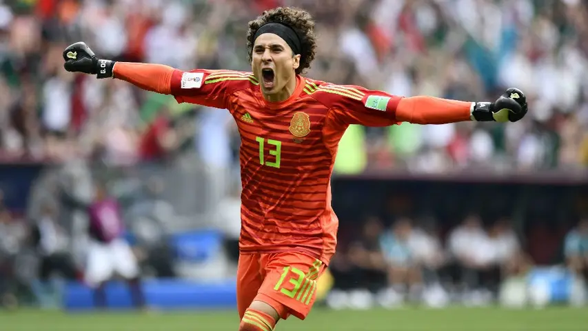 Guillermo Ochoa celebra en el partido México vs Alemania de Rusia 2018| IMAGO7