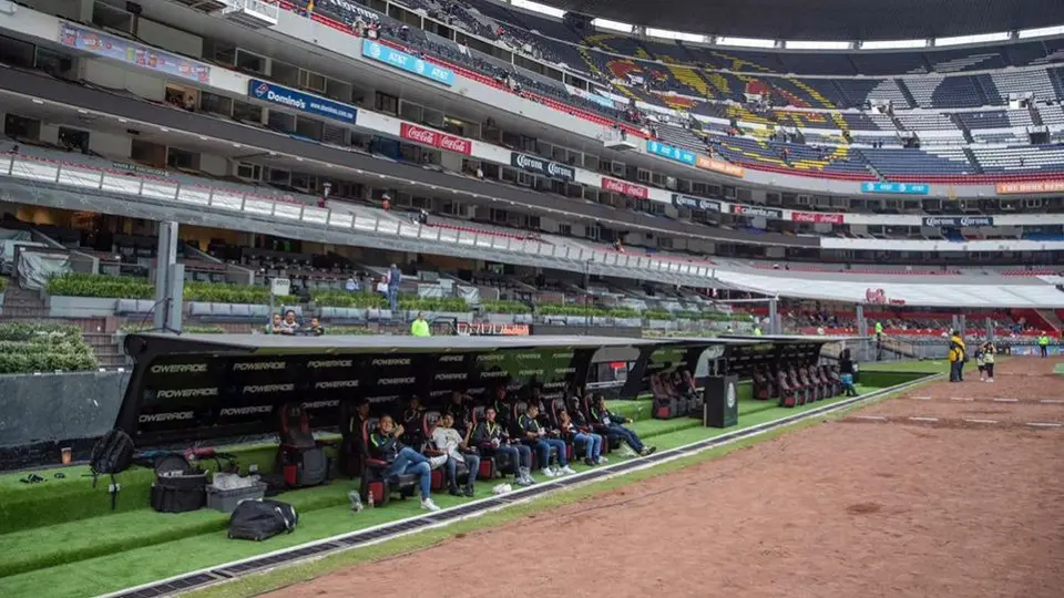 Bancas del Estadio Azteca cambiaron de lado previo al América vs Monterrey