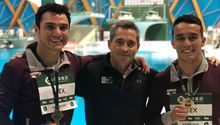 Yahel Castillo y Juan Celaya ganan Bronce en Serie Mundial de Clavados