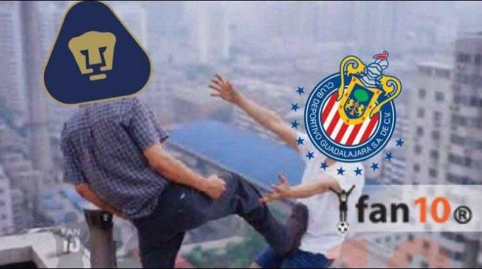 Ríe con los mejores memes que dejó el Pumas vs Chivas