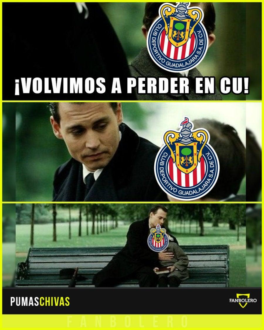 Ríe con los mejores memes que dejó el Pumas vs Chivas