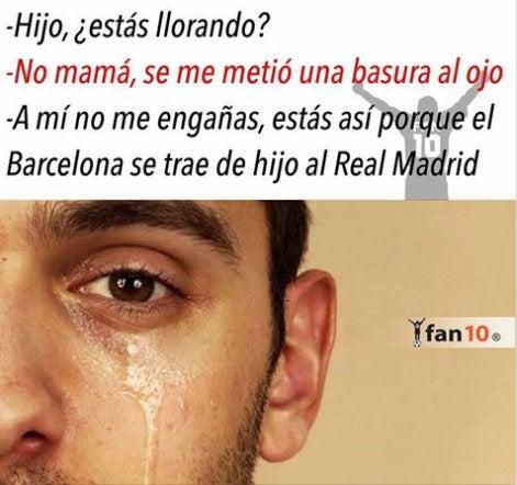 Ríete con los memes de la derrota del Real Madrid ante el Barcelona