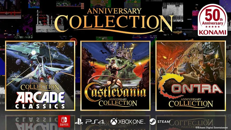 Konami revela colecciones de Castlevania, Contra y Clásicos de Arcadia