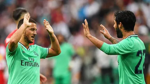 Eden Hazard se estrenó como goleador con el Real Madrid
