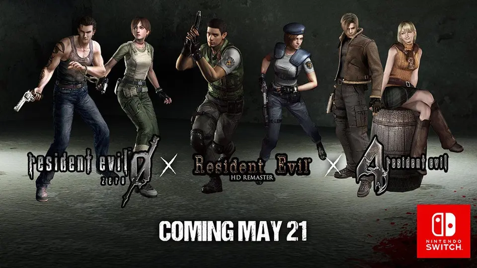 Resident Evil 0, 1 y 4 llegarán al Nintendo Switch