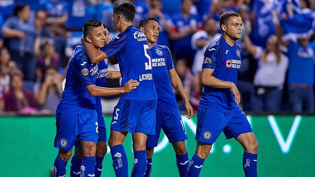 Jugadores de Cruz Azul celebran un gol en la Leagues Cup | MEXSPORT