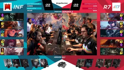 Infinity continúa invicto en LLA a costa de Rainbow7
