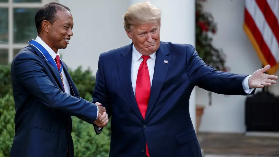 Trump entrega Medalla de la Libertad a Tiger Woods por su carrera