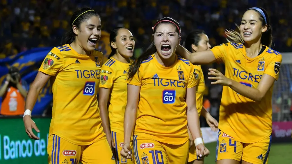 Katty Martínez celebra uno de sus goles ante Rayadas | IMAGO7
