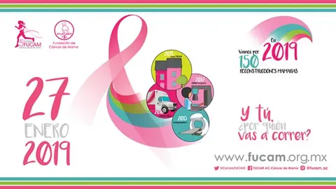Sé parte de la lucha vs el Cáncer de Mama en 5ta Carrera FUCAM
