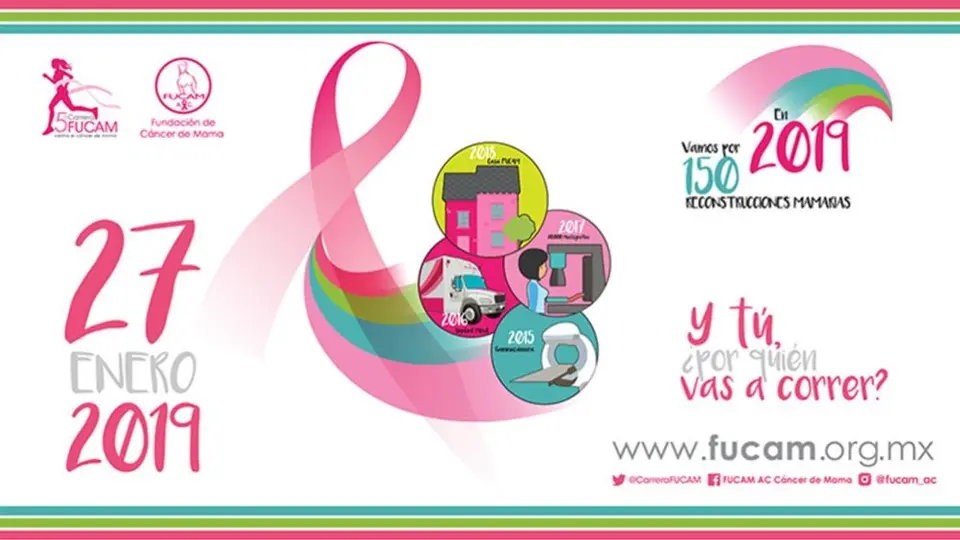 Sé parte de la lucha vs el Cáncer de Mama en 5ta Carrera FUCAM