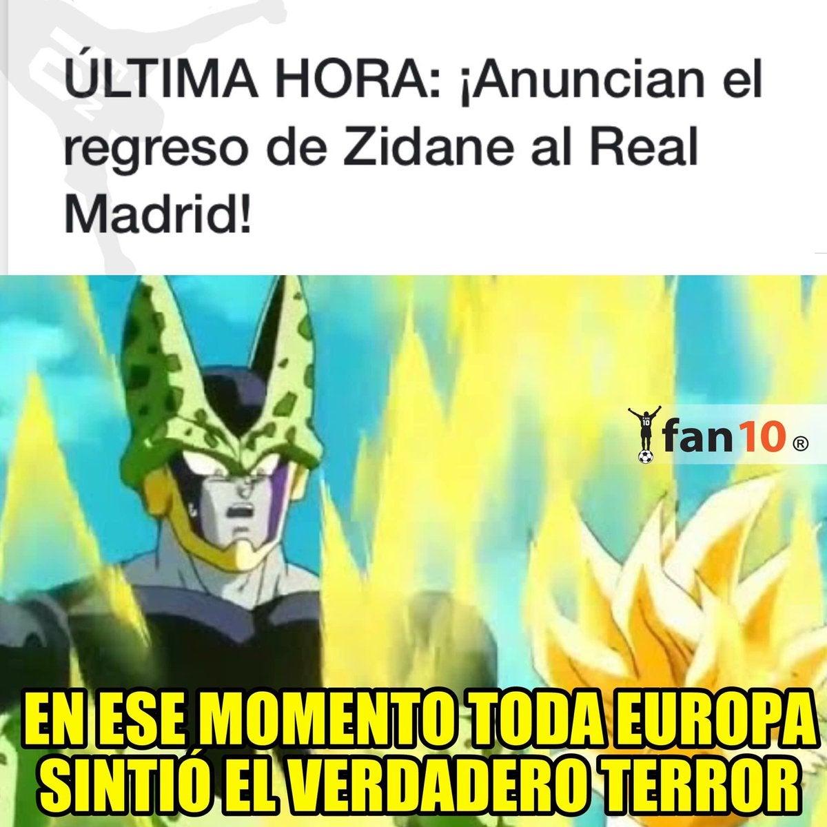 Ríe a carcajadas con las imágenes más divertidas sobre la llegada de Zidane al equipo merengue