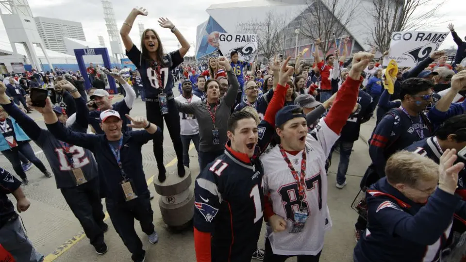 Seguidores de Patriots, mayoría en el Mercedes-Benz Stadium