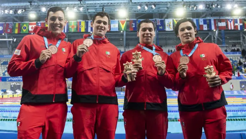 México obtiene Bronce en relevo 4x200 metros libre varonil con tiempo récord
