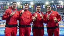 México obtiene Bronce en relevo 4x200 metros libre varonil con tiempo récord