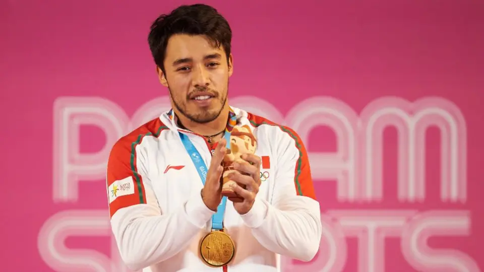Jonathan Muñoz conquistó el Oro en halterofilia en Lima 2019