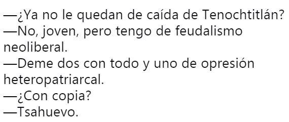 Ríete con los memes de la relación entre las carnitas y la caída de Tenochtitlán