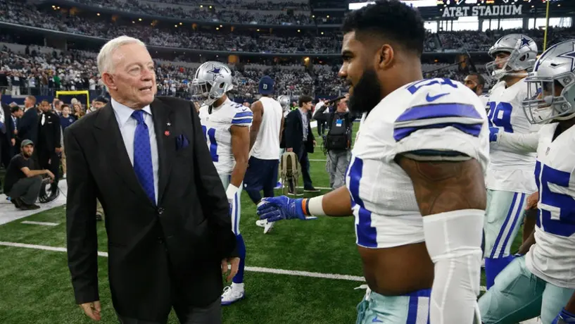 Jerry Jones reconoció que Dallas no contará con Ezekiel Elliott en inicio de temporada