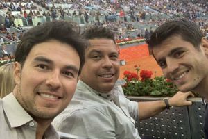 Checo Pérez convive con Ronaldo y Morata en el Abierto de Madrid