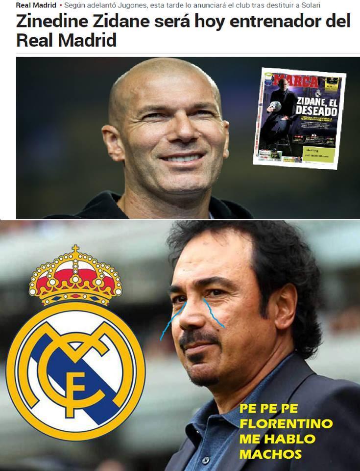 Ríe a carcajadas con las imágenes más divertidas sobre la llegada de Zidane al equipo merengue