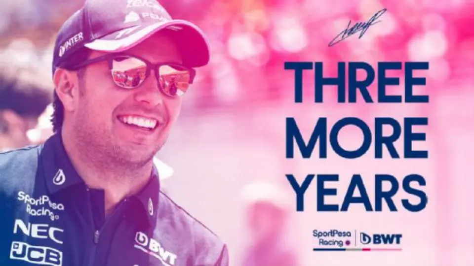 Checo Pérez renovó con Racing Point F1 hasta 2022