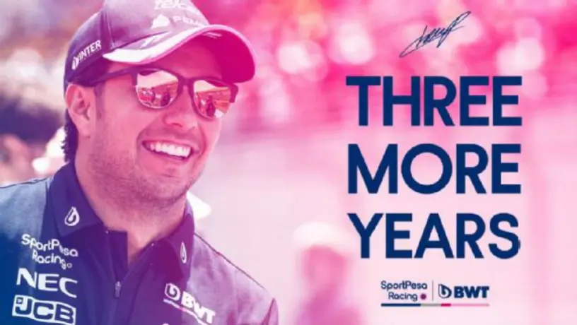 Checo Pérez renovó con Racing Point F1 hasta 2022