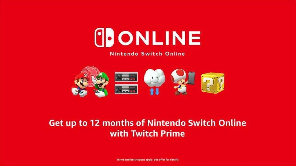 Twitch Prime ofrece a usuarios servicio de Nintendo Online