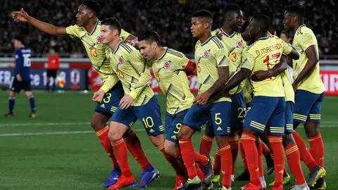 Falcao da el triunfo a Colombia ante Japón en el debut de Queiroz