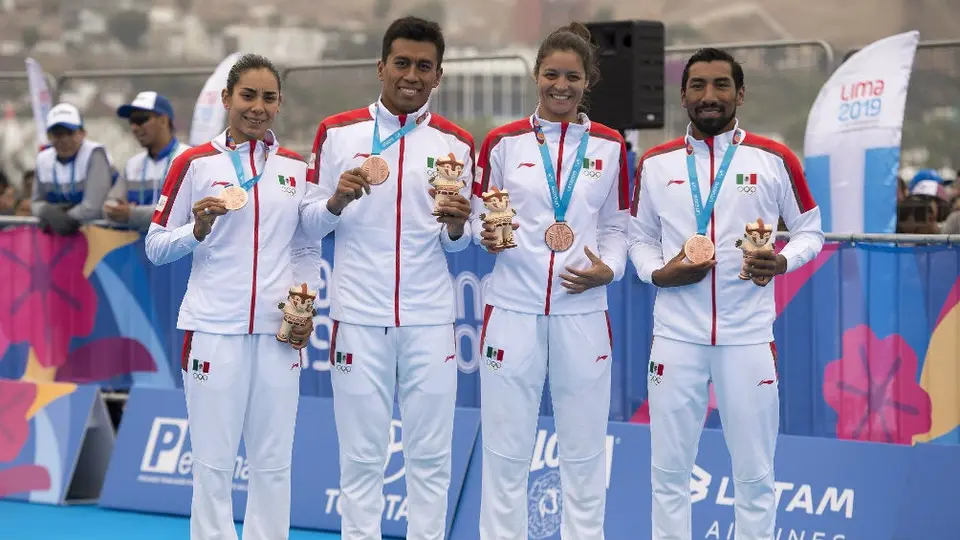 Triatletas mexicanos se colgaron la medalla de Bronce en Relevos Mixtos de JP Lima 2019