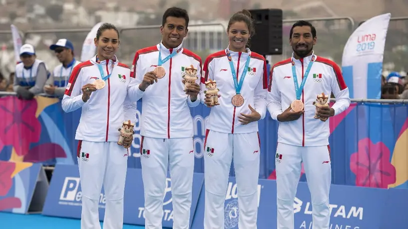 Triatletas mexicanos se colgaron la medalla de Bronce en Relevos Mixtos de JP Lima 2019