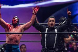 Blue Demon Jr. arrebató la cabellera a Dr. Wagner Jr en Triplemanía XXVll