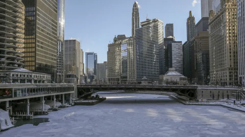Chicago registra temperaturas más frías que la Antártida