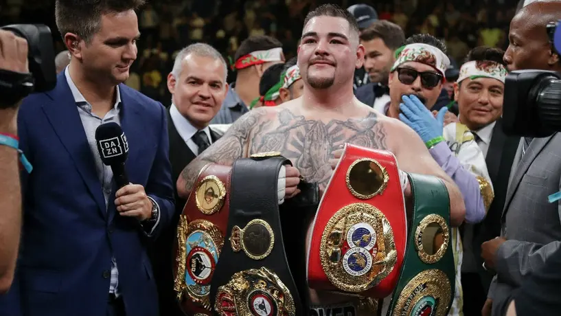 Andy Ruiz, primer Campeón mexicano peso completo al noquear a Anthony Joshua