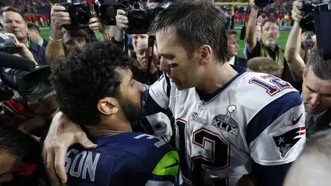 Russell Wilson y Tom Brady, a la caza de los quarterbacks más longevos