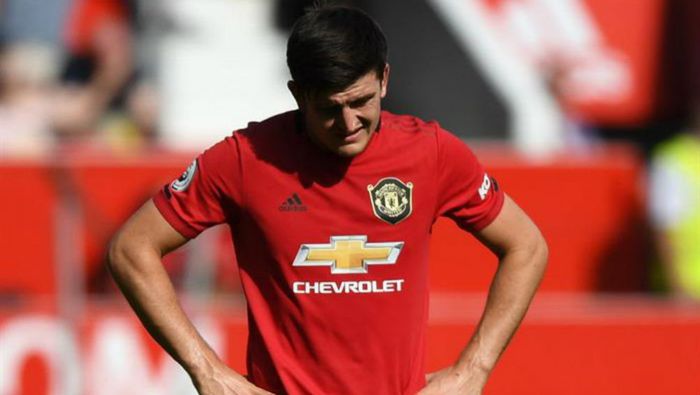 Harry Maguire se lamenta durante el partido | EFE