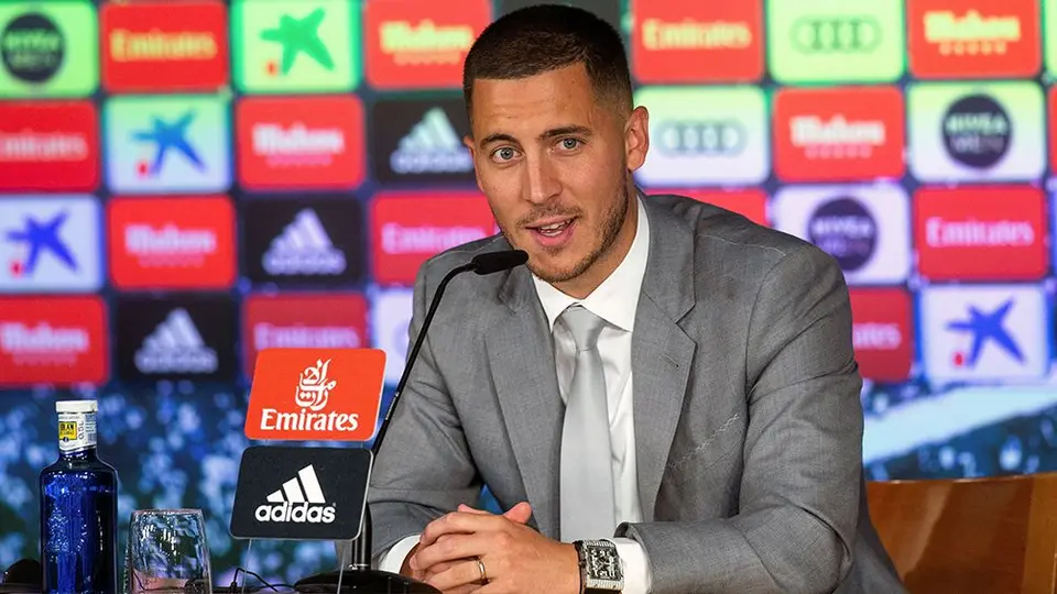 Hazard se presentó con Real Madrid usando reloj de más de 76 mil dólares